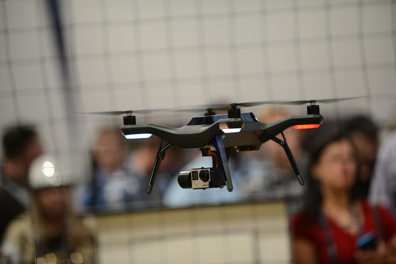 Many companies were demonstrating drone technology